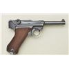 Image 12 : Luger semi-auto pistol dated 1937 on top of  frame and S/42 on top of toggle, 9mm cal., 4”  barrel, 