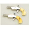 Image 11 : Pair of Colt 3rd Model Derringers in 41 cal  rim fire, nickel plated ivory grips with  original to t