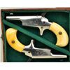 Image 16 : Pair of Colt 3rd Model Derringers in 41 cal  rim fire, nickel plated ivory grips with  original to t