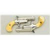 Image 1 : Pair of Colt 3rd Model Derringers in 41 cal  rim fire, nickel plated ivory grips with  original to t