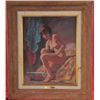 Original oil painting on canvas entitled  “Morning Bather” by Charles Winfield Miller  (1922-1995), 