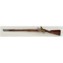 Jordan Sea Service flintlock musketoon,  approximately .78 cal., 31” barrel, brass  mountings, flare