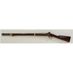 Classic flintlock Kentucky rifle circa 1830,  .54 cal., 39-1/2” octagon barrel, brass  mountings inc
