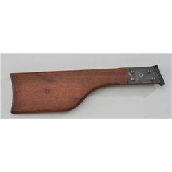 Board stock for Military automatic pistol  showing starburst proof on collar and wood,   very good c