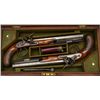 Image 3 : Pair of flintlock dueling pistols by Joseph  Manton in their original case with  accessories remaini