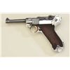 Rare experimental Luger pistol by Krieghoff  with dural (lightweight alloy) frame, 9mm  cal. Serial 