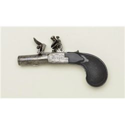 Pair of Boutet Flintlock center hammer muff  pistols marked “Manf Royal a Versailles”  circa restora