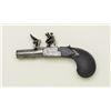 Pair of Boutet Flintlock center hammer muff  pistols marked “Manf Royal a Versailles”  circa restora