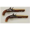 A pair of English made flintlock horseman’s  size holster pistols with locks marked A.W.  Spies. Wel
