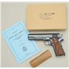 Colt Model 1911 .45ACP cal semi-automatic  pistol (re-issue), serial #ADC12801 like new  in box with