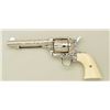 Image 12 : Colt Single Action Army revolver .45 cal,  5-1/2” barrel fully and finely western style  scroll engr