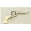 Image 4 : Colt Single Action Army revolver .45 cal,  5-1/2” barrel fully and finely western style  scroll engr