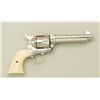 Image 5 : Colt Single Action Army revolver .45 cal,  5-1/2” barrel fully and finely western style  scroll engr