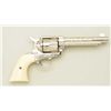 Image 7 : Colt Single Action Army revolver .45 cal,  5-1/2” barrel fully and finely western style  scroll engr