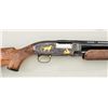 Image 2 : Winchester Model 12, 20 gauge pump action  shotgun fully and finely engraved in gold  inlaid by “Jud