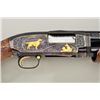Image 4 : Winchester Model 12, 20 gauge pump action  shotgun fully and finely engraved in gold  inlaid by “Jud