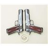 Pair of Colt gold cup trophy model 45ACP cal,  semi auto pistols in special Texas Rangers  175th ann