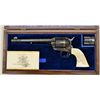 Image 2 : Colt Single Action army revolver 44  special  caliber finely custom engraved and gold  inlayed with 