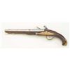 Image 4 : Germanic Flintlock pistol circa approx.  1770-1800 with brass mounts and butt cap  showing unusual p