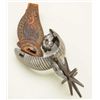 Image 5 : High grade single Mexican spur from late 19th  century showing fancy silver work and  pitiado strap 