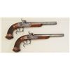 Image 9 : Pair of percussion Dueling/Target pistols by  Bovy of Belgium in fine to excellent  condition, cased