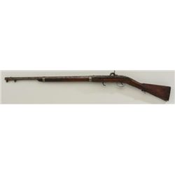 U.S. Harper’s Ferry percussion rifle, .54  cal., 33” barrel, brass mounting and  patchbox, sling swi