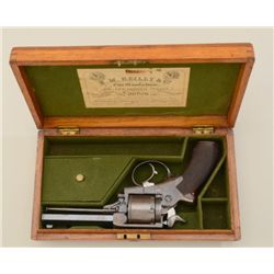 Cased Tranter’s patent DA revolver, serial  #32638, agent marked “E.M. Reilly & Co.” in  overall ver