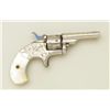 Image 2 : Colt 1872, 22 cal. 7 shot open top revolver  N.Y. style period scroll engraved, nickel  plated, pear