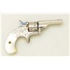 Image 3 : Colt 1872, 22 cal. 7 shot open top revolver  N.Y. style period scroll engraved, nickel  plated, pear