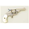 Image 4 : Colt 1872, 22 cal. 7 shot open top revolver  N.Y. style period scroll engraved, nickel  plated, pear