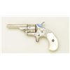 Image 7 : Colt 1872, 22 cal. 7 shot open top revolver  N.Y. style period scroll engraved, nickel  plated, pear