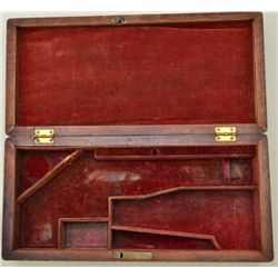 Original 19th century case for percussion era  American revolver possibly Alsop or mass  arms.  The 
