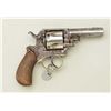 Image 4 : Belgian DA revolver marked “BRITISH BULL-DOG”  on top strap, .44 cal., 3-1/8” barrel,  nickel finish