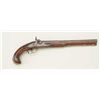Germanic Flintlock Horseman’s pistol, circa  1760-1790 converted to percussion in the mid  19th cent