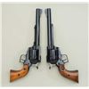 Image 19 : Pair of Ruger super black hawk 44 magnum  caliber single action revolvers in early  production range