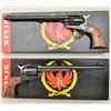 A pair of Ruger single six single action 22  caliber revolvers with 9-1/2" barrels, blued  finish st
