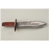 Image 3 : Mexican Bowie knife with spear point blade  etched in Spanish, "Remembrance from General  R. Herrero