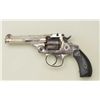 Image 3 : Antique Smith & Wesson top break DA revolver,  .32 cal., 3-1/2” barrel, nickel finish,  checkered bl