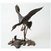 Image 1 : Original bronze signed of landing duck  spotting decoy signed Doug Van Howd numbered  1 of 24. Doug 