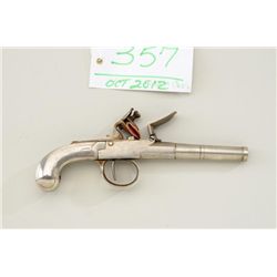 18th to early 19th century all metal center  hammer Flintlock pistol of continental origin  showing 