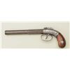 Image 4 : Allen’s patent bar hammer single-shot pistol,  serial #190 with 6-1/8” half round half  octagon barr