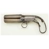 Image 3 : Mariette Brevete 5 shot percussion pepperbox  missing grips in good condition. The pistol  is .38 ca
