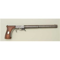 E. Allen Grafton Mass. under hammer  percussion pistol marked “Pocket Rifle”. The  pistol measures 1