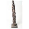 Image 1 : Authentic African tribal carving measuring  approx. 39” in height mounted on base showing  African e