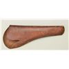 Image 1 : Tooled leather holster by Royal for a 7-1/2”  big frame revolver in overall good condition;  some un