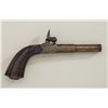 Image 2 : Center hammer percussion muff type pistol in  French style circa about 1850 showing no  proofs and o