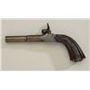 Image 4 : Center hammer percussion muff type pistol in  French style circa about 1850 showing no  proofs and o