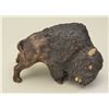 Image 1 : Terra Cotta hand painted statue of American  Bison approx. 5-1/2” in ht. by 9-1/2” marked  Sweden an