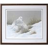 Image 2 : Limited edition lithograph of Snow Owl by  David Chapple numbered 129 of 950 and signed.  Approximat