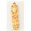 Image 2 : Finely carved grip for Kriss showing figure  of deity.  The grip portion measures 4-3/4"  the metal 